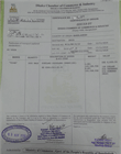 Certificate of Origin