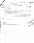 Export Money Receipt