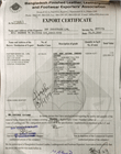 BFLLFEA Export Certificate