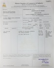 Printed Certificate of Origin Format